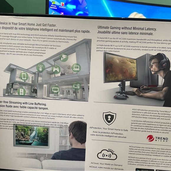 ASUS RT AC5300 EXTREME TRI BAND WIFI ROUTER - Picture 3 of 6